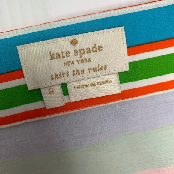 Kate Spade Barry Skirt Size 8 Plan A Picnic Stripe - Picture 2 of 9